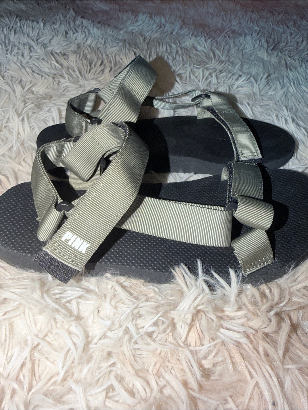 PINK Victoria’s Secret Olive Green Sport Sandals | Adjustable